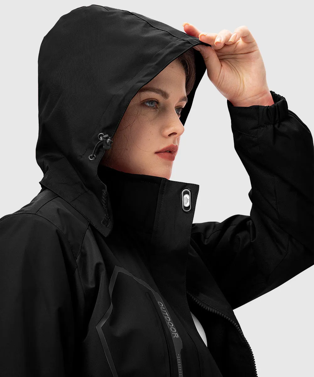 Women's 3-in-1 Water Resistant With Inner Fleece Jacket