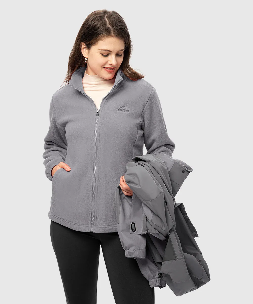 Women's 3-in-1 Water Resistant With Inner Fleece Jacket