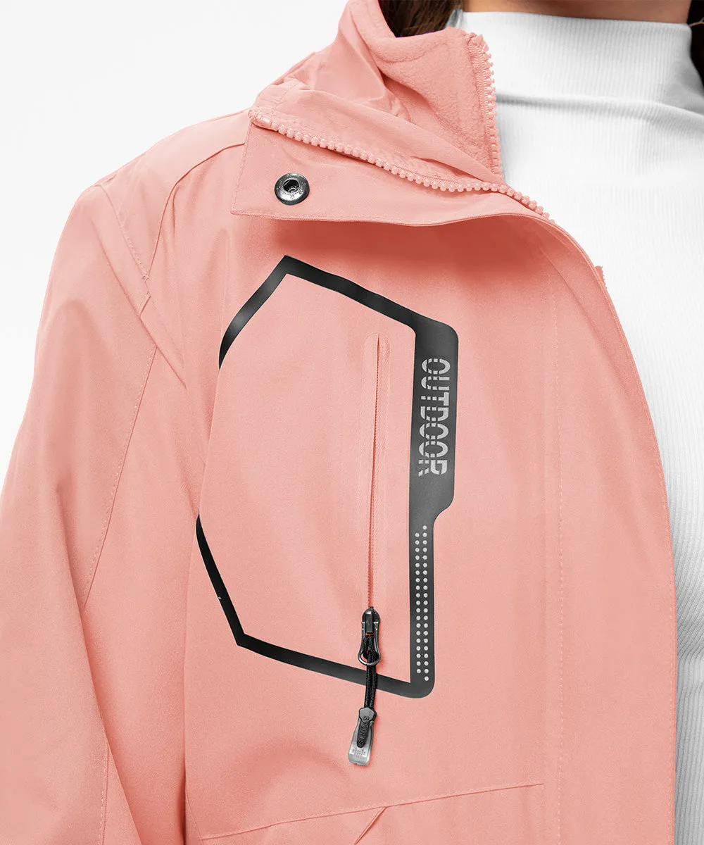 Women's 3-in-1 Water Resistant With Inner Fleece Jacket