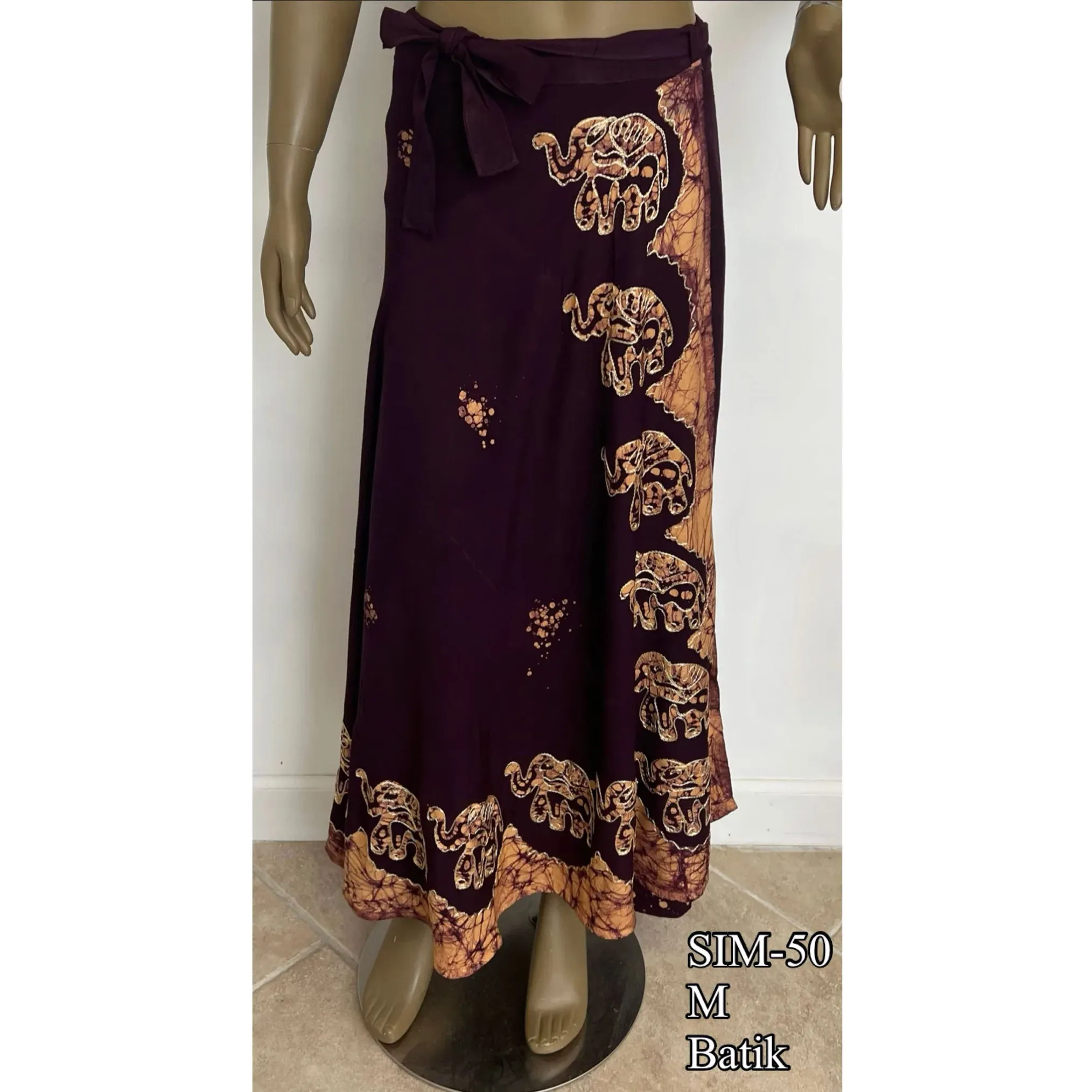 Women's Batik Maxi Skirt -- SIM-50 M Batik