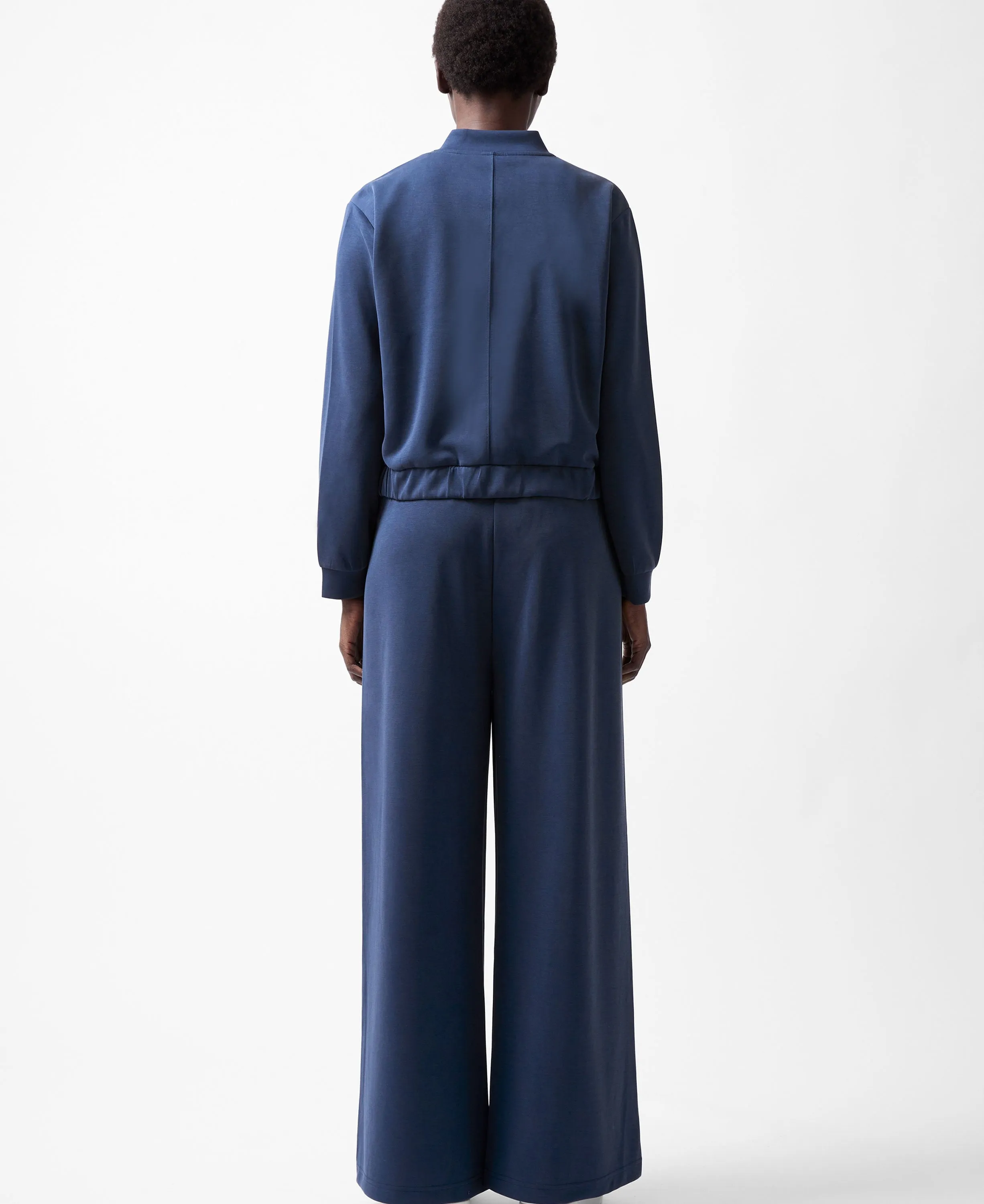 Wren Zip Through Bomber - Midnight Blue
